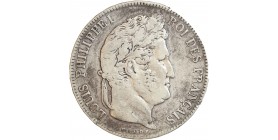 5 Francs Louis-Philippe Ier Tête Laurée Tranche En Relief