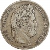 5 Francs Louis-Philippe Ier Tête Laurée Tranche En Relief