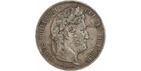 5 Francs Louis-Philippe Ier Tête Laurée Tranche En Relief
