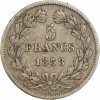5 Francs Louis-Philippe Ier Tête Laurée Tranche En Relief