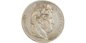 5 Francs Louis-Philippe Ier Tête Laurée Tranche En Relief