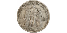 5 Francs Hercule Troisième République