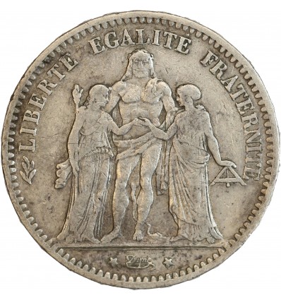 5 Francs Hercule Troisième République