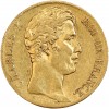 Avers : tête nue de Charles X à droite