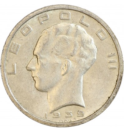 Avers : portrait à gauche de Leopold III