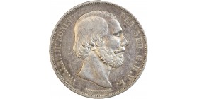 Avers : tête nue de Guillaume III à droite