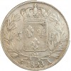 Revers : écu de France sous une couronne royale, dans une couronne ouverte composée de 2 branches de lauriers