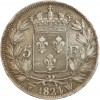 Revers : écu de France sous une couronne royale, dans une couronne ouverte composée de 2 branches de lauriers