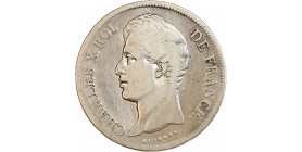 Avers : tête nue à gauche de Charles X