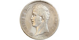 Avers : tête nue à gauche de Charles X