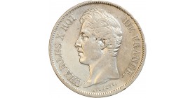 Avers : tête nue à gauche de Charles X