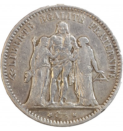 5 Francs Hercule Troisième République