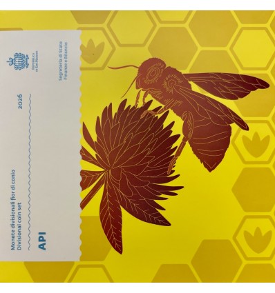 Série B.U. Saint Marin 9 Pièces 2026 - L'Abeille Domestique
