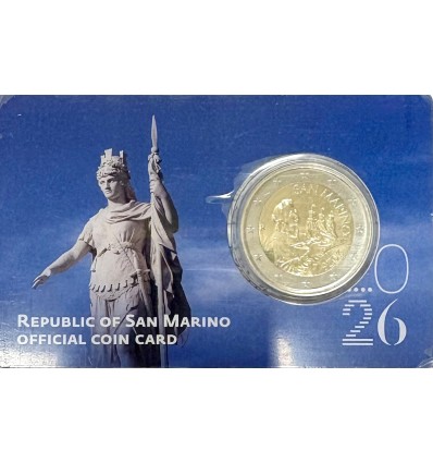 2 Euros Saint Marin 2026 B.U. - Statue de la Liberté