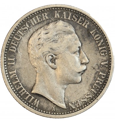 2 Marks Guillaume II - Allemagne Prusse Argent