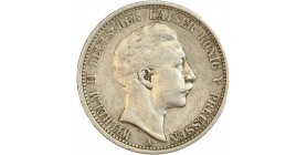 Avers : buste de Guillaume II à droite