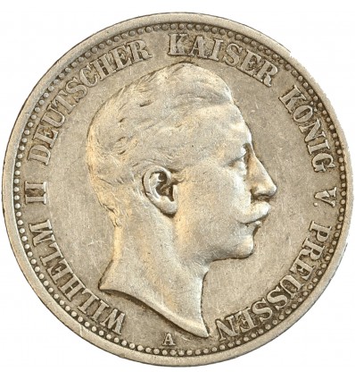 Avers : buste de Guillaume II à droite