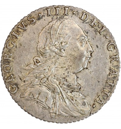 Avers : buste lauré, drapé et cuirassé à droite de Georges III