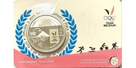 5 Euros Belgique 2021 -  J.O. de Tokyo Version Couleur