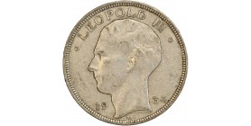 Avers : portrait du roi Leopold III à gauche