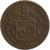 1/2 Baiocco au nom de Grégoire XVI AN VII - Vatican