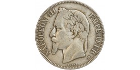 Avers : tête laurée de Napoléon III à gauche