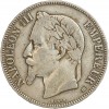 Avers : tête laurée de Napoléon III à gauche