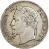 Avers : tête laurée de Napoléon III à gauche