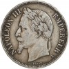 Avers : tête laurée de Napoléon III à gauche