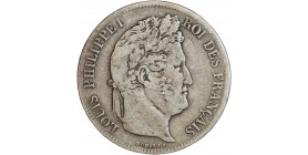 5 Francs Louis-Philippe Ier Tête Laurée Tranche En Relief