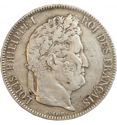 Avers : tête laurée de Louis Philippe Ier à droite