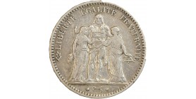 5 Francs Hercule Troisième République