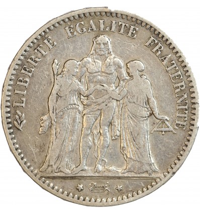 5 Francs Hercule Troisième République