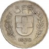Revers : 5FR // date / B - écu dans une couronne