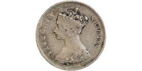 Avers : buste couronné de Victoria à gauche