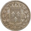 Revers : écu de France sous une couronne royale, dans une couronne ouverte composée de 2 branches de lauriers