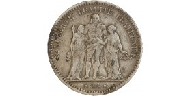 5 Francs Hercule Troisième République