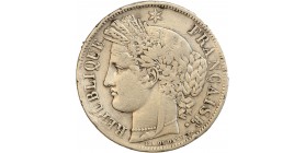 Avers : Tête de Cérès à gauche coiffée d'une couronne d'épi et d'un bandeau