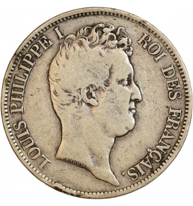 Avers : tête nue de Louis Philippe Ier à droite