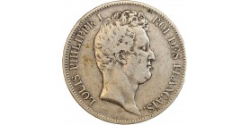 Avers : tête nue de Louis Philippe Ier à droite