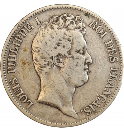 Avers : tête nue de Louis Philippe Ier à droite