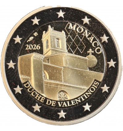 2 Euros Monaco 2026 - Duché de Valentinois
