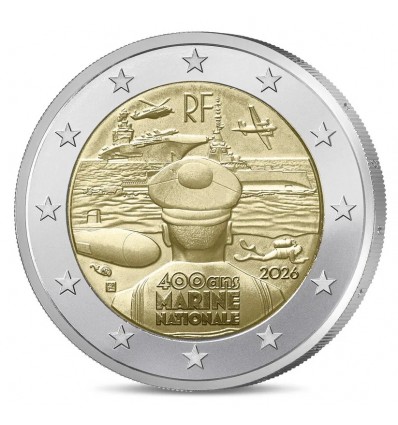 2 Euros France 2026 - La Marine Nationale