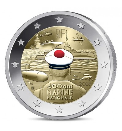2 Euros France 2026 B.E. Couleur - La Marine Nationale