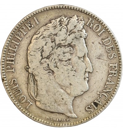 Avers : tête laurée de Louis Philippe Ier à droite