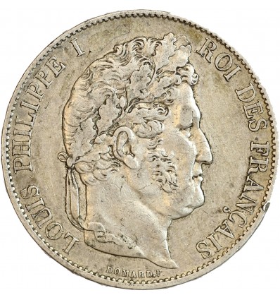 Avers : tête laurée de Louis Philippe Ier à droite