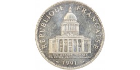 Avers : la façade du Panthéon