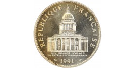 Avers : la façade du Panthéon
