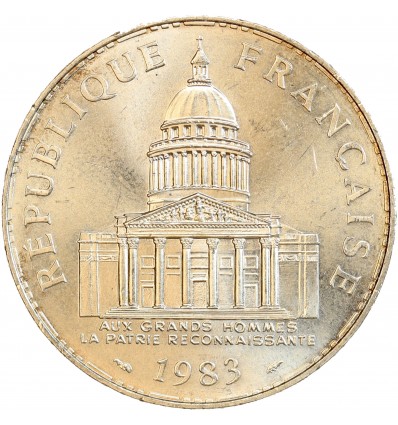 Avers : la façade du Panthéon