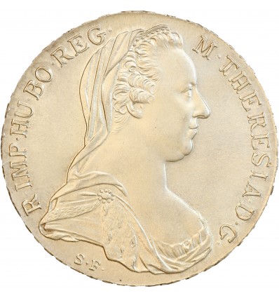 Avers : portrait à droite de Marie-Thérèse d'Autriche